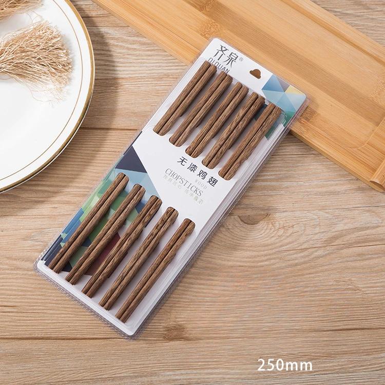 24CM Natural Wooden Chopstick Set 10 Pairs Chopsticks Tableware Healthy Chinese Wooden Chop Sticks Food Stick Kitchen Tableware