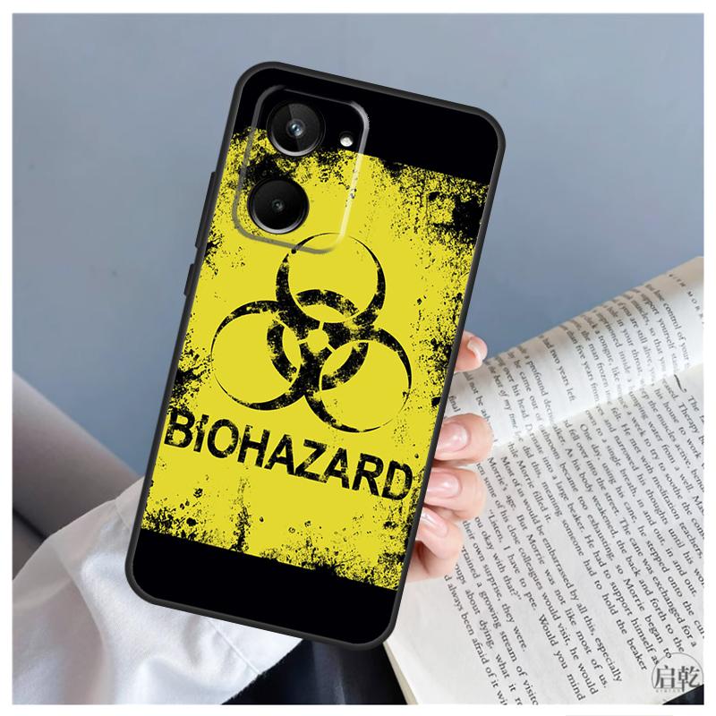 Biohazard Symbol Logo Case For Realme C51 C55 C53 C35 C33 C30 C67 C21Y C25s C15 9 10 11 12 Pro Plus GT Neo 5 Cover