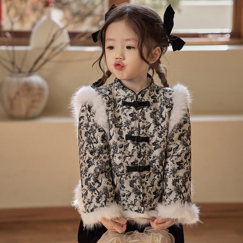 Зимняя хлопковая куртка LUSON для девочек в китайском стиле 90