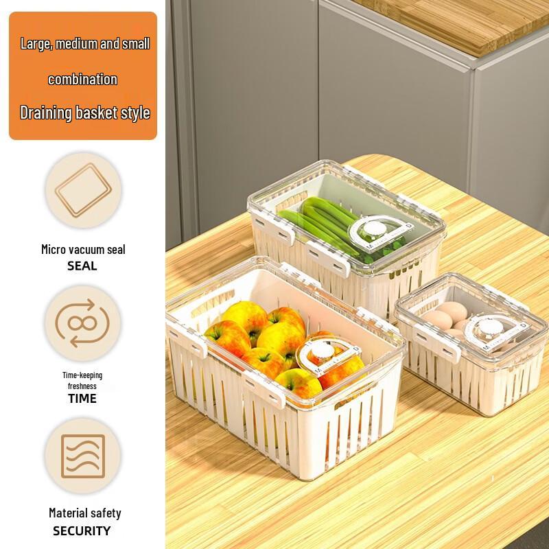 

ZISIZ Food Grade Fridge Storage Container Set