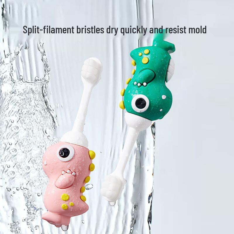 Dinosaur Doctor Standable Soft Bristle Toddler Toothbrush