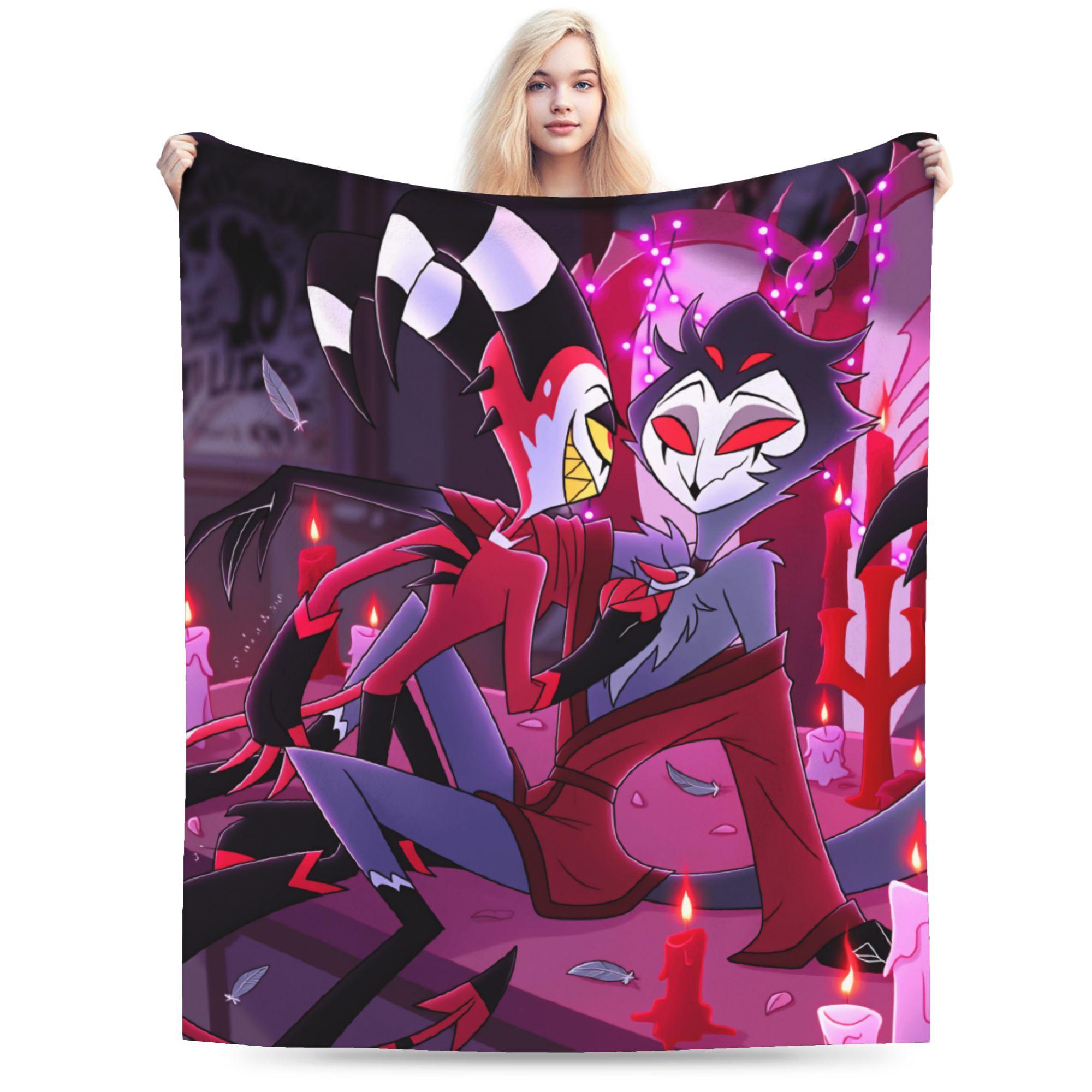 Столас x Блиц Плед Качественный Теплый Мягкий Helluva Boss Плед Зимний Студенческая Спальня Забавный Покрывало 30x40in