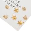 Copper Snow Flowers Charms Pendants DIY For Women Earring Making Supplies
