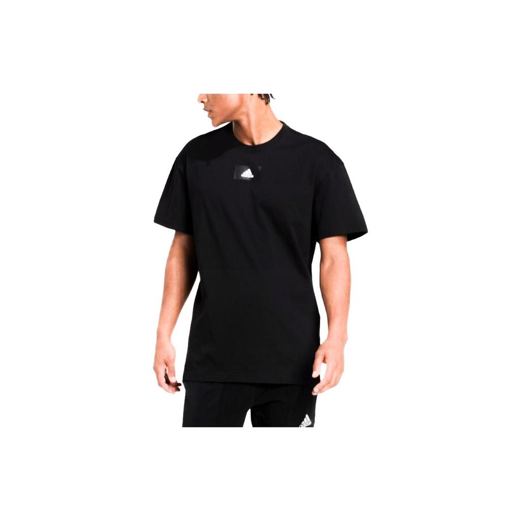 adidas Maglione con Stampa Logo Girocollo Manica Corta T-Shirt Uomo T-Shirt Nere HN0976
