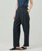 EASE Linen Half Elastic Waist Pants [Oversized Fit]_Navy_Unisex
