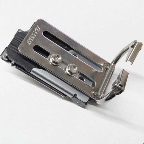 Male fittings for one-touch tool holders, compatible with slim holders (machined aluminum, 2 pieces)