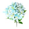 1 Bouquet Simulation Lily Flower Photography Props Plastic Artificial Flower Wedding Home Decoration Living Room Desktop Decor