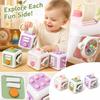 Baby Activity - 6-in-1 Busy Box with Interactive Switches for Fine Motor Skills, Sensory Learning Toy for Infants and Toddlers