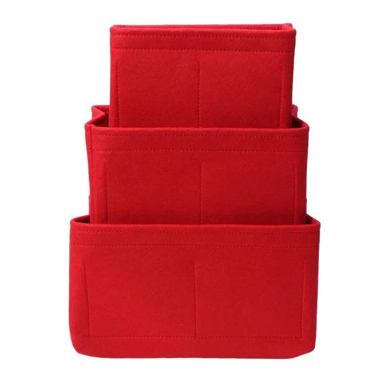 Felt Insert Bag Makeup Bag Interior Handbag Portable Storage Tote Bags Travel Cosmetic Organizer  Pouch Bags for Women