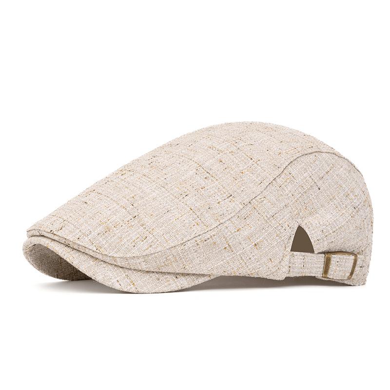 Beret Men's Spring Summer Breathable Forward Cap British Vintage Newsboy Cap