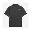 The North Face Solid Color Button Short Sleeve Polo Shirt Unisex Tops Black NT7PR09C