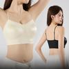Seamless Satin Back Lingerie Women's Gathering French Style Bra Lace Suspender One-piece Fixed Cup Bra Thin Vest