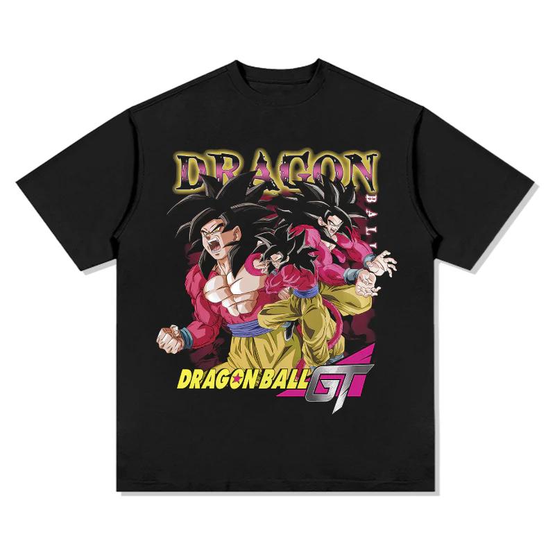 

Dragon Ball Japanese Anime Cotton Y2K Tshirt 2026 Summer Unisex Women Anime Enthusiasts Retro Comfortable Fashion Streetwear Shirt S