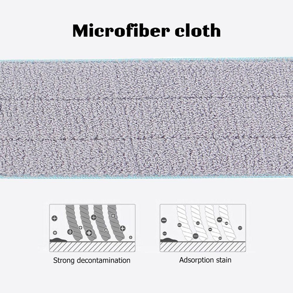 Replaceable Dust Household Cleaner Floor Cleaning Cloth Cleaning Tools Mop Pads Flat Mop Rag