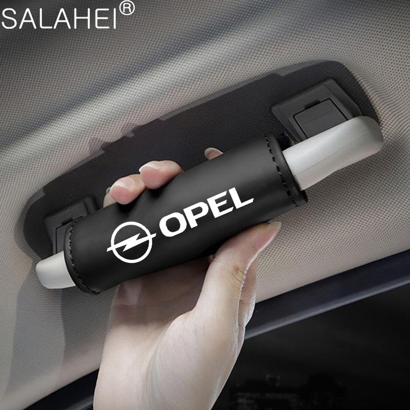 Copri Maniglia Tetto Bracciolo Auto in Pelle PU Protezione Guanti Per Opel Astra Insignia Corsa Zafira Meriva Mokka Vivaro Vectra