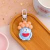Cute Funny Clown Keychain Cartoon Big Mouth Keyring Mini Sausage Mouth Pendant  Backpack Decor