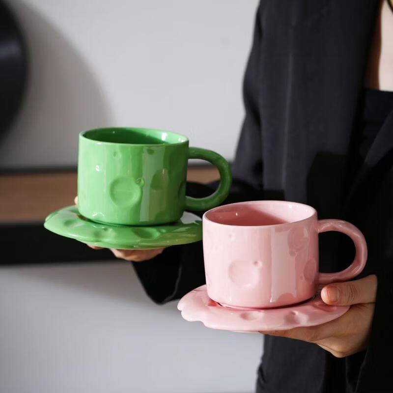 OLOEY Designer Coffee Cup and Saucer Set