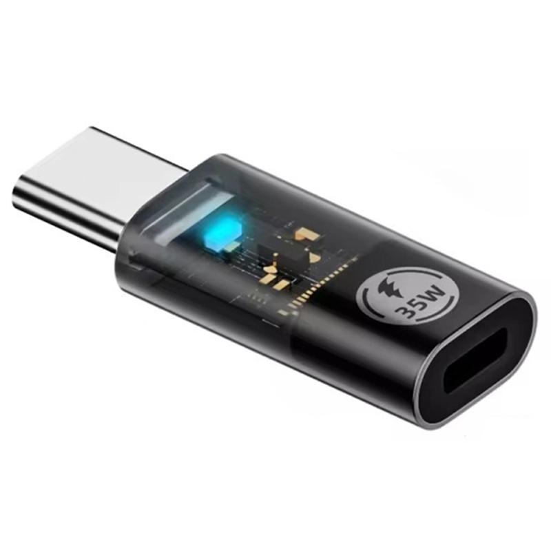 

Type-C Male to 8 Pin Female 480Mbps PD 35W Fast Charging Adapter Support Data Transmission As Shown A