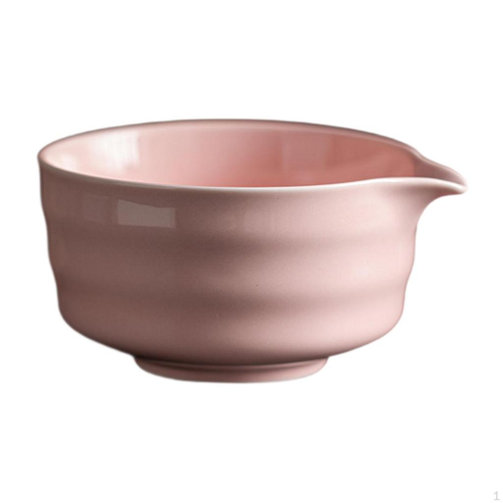 Ceramic Matcha Bowl with Spout Accessories for Home Kitchen Dining Room