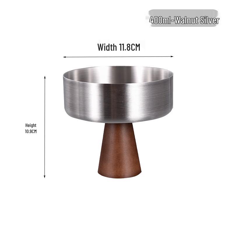 Wutuo Wooden Base Ice Cream Cup