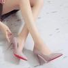 2025 New Women's High Heels Red Sole Pointed Toe Stiletto Heels Classic Style Wedding Dinner Complete Colors Shallow Top Shoes