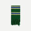 Niche Style Handmade Tassel Knitted Striped Wool Blend Scarf for Women Warm Wool Small Scarf