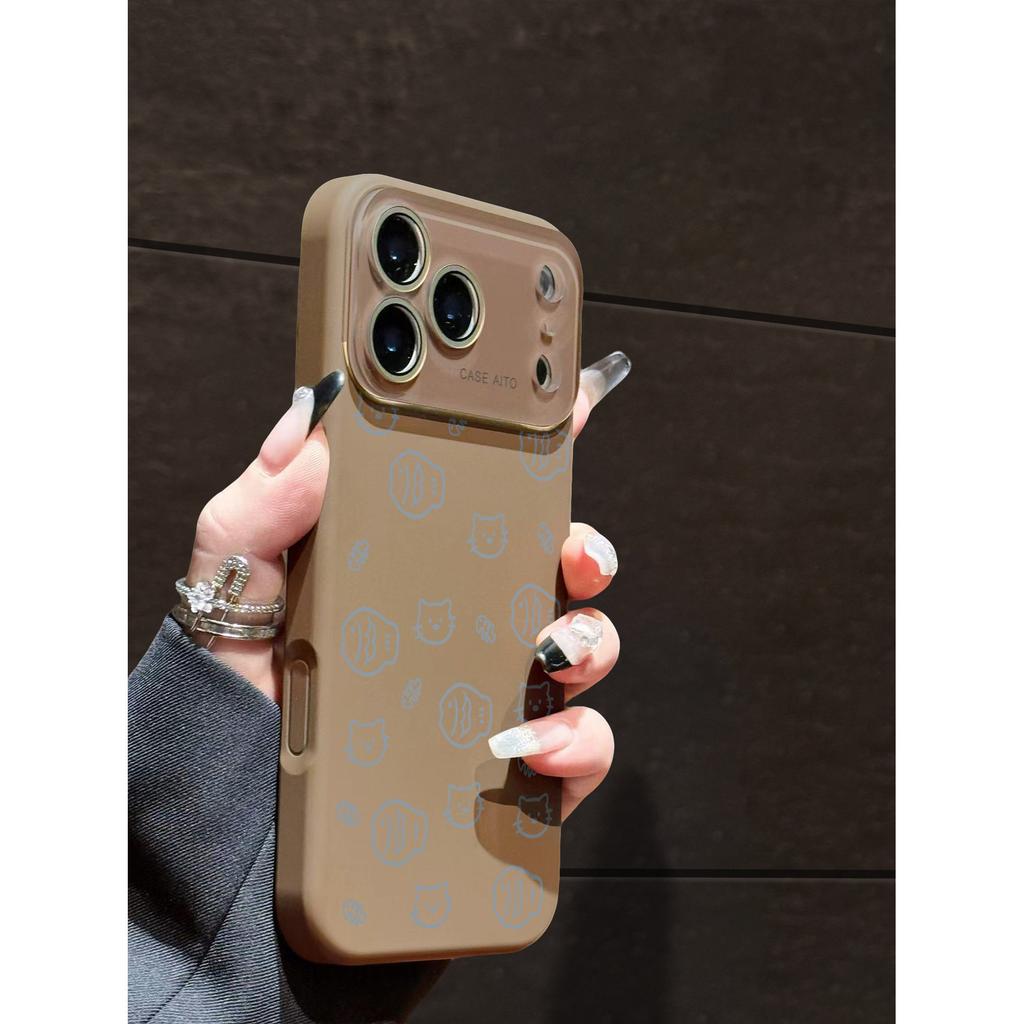 Suitable for Apple 17promax New Mobile Phone Case Cat and Fish iPhone Liquid Silicone Case