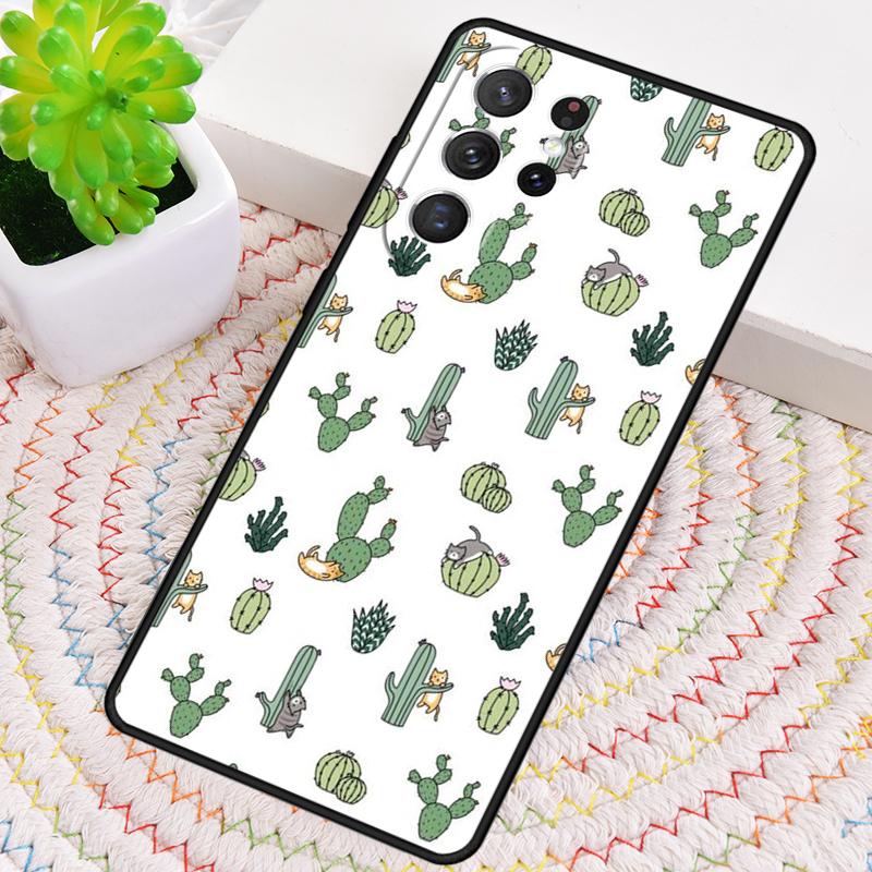 Cute Cat Animal Phone Case for Samsung Galaxy Note 10 Pro S26 Ultra S23 S24 FE S25 S21 S22 PLUS Shockproof Cove