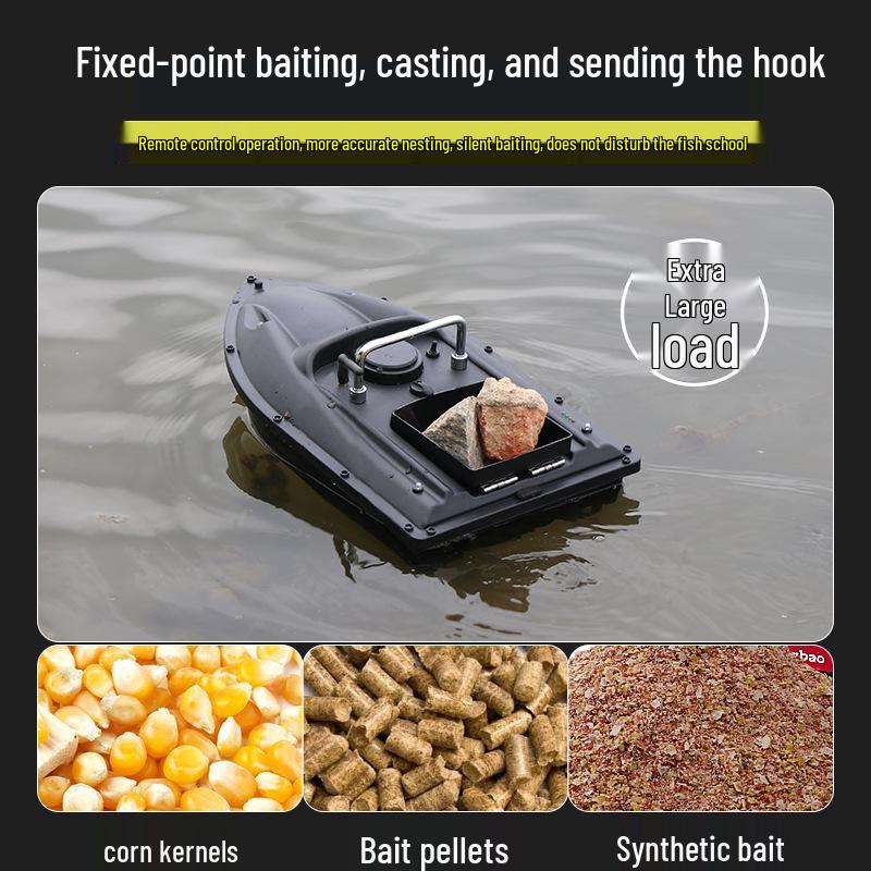 500m RC Intelligent Fishing Boat with One-Handed Cruise and Bait Feeder