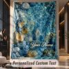 Ocean Mermaid (220) Theme Custom Tapestry Personalized Custom Name Text Wall Hanging Tapestry Home Decor Background Cloth
