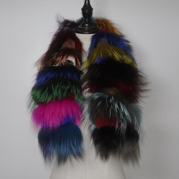 Winter Real Fox Fur Scarf Women Full Pelt Warm Natural Rex Rabbit Fur Scarves Female Thick Quality Real Fox Fur Muffler