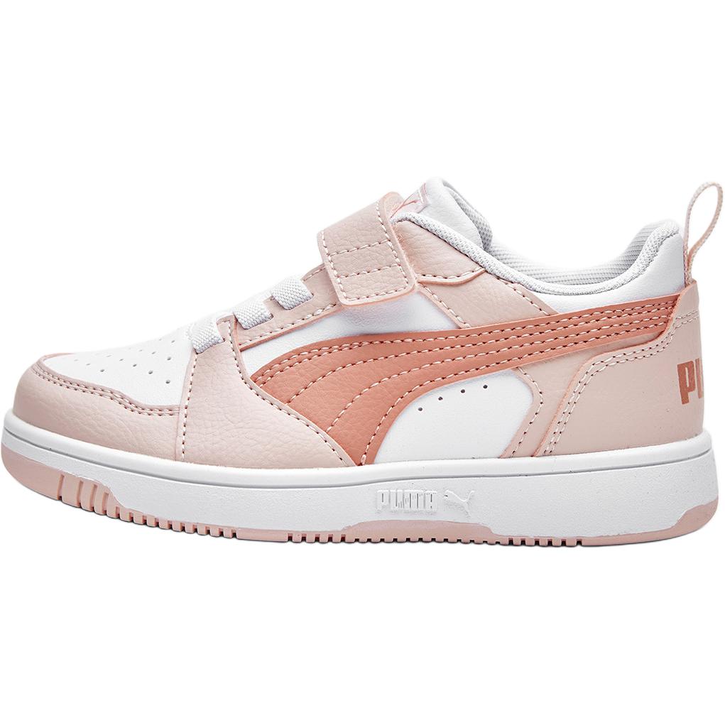 Puma Rebound V6 Lo Ac+ Versatile Comfortable Low-Top Kids Skate Shoes Kids Sneakers Pink 397419-17