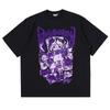 Mens  TShirt Phantasmagoria Graphic Cotton Oversized Vintage Harajuku Short Sleeve Tops Tees Aesthetic Y2k Streetwear Clothing