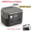 New 800W 589WH Portable Power Station 600W/800W Solar Generator Backup Power Bank for Outdoor Camping, Home Emergency, RV Travel