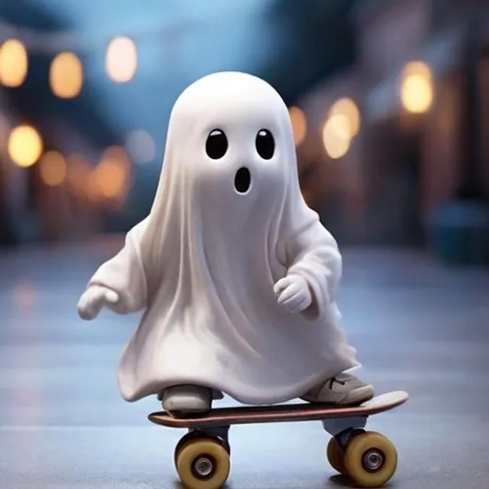 Handicraft Halloween Ghost Statues Halloween Themed Ghost Halloween Ornament  Children Girls Boys