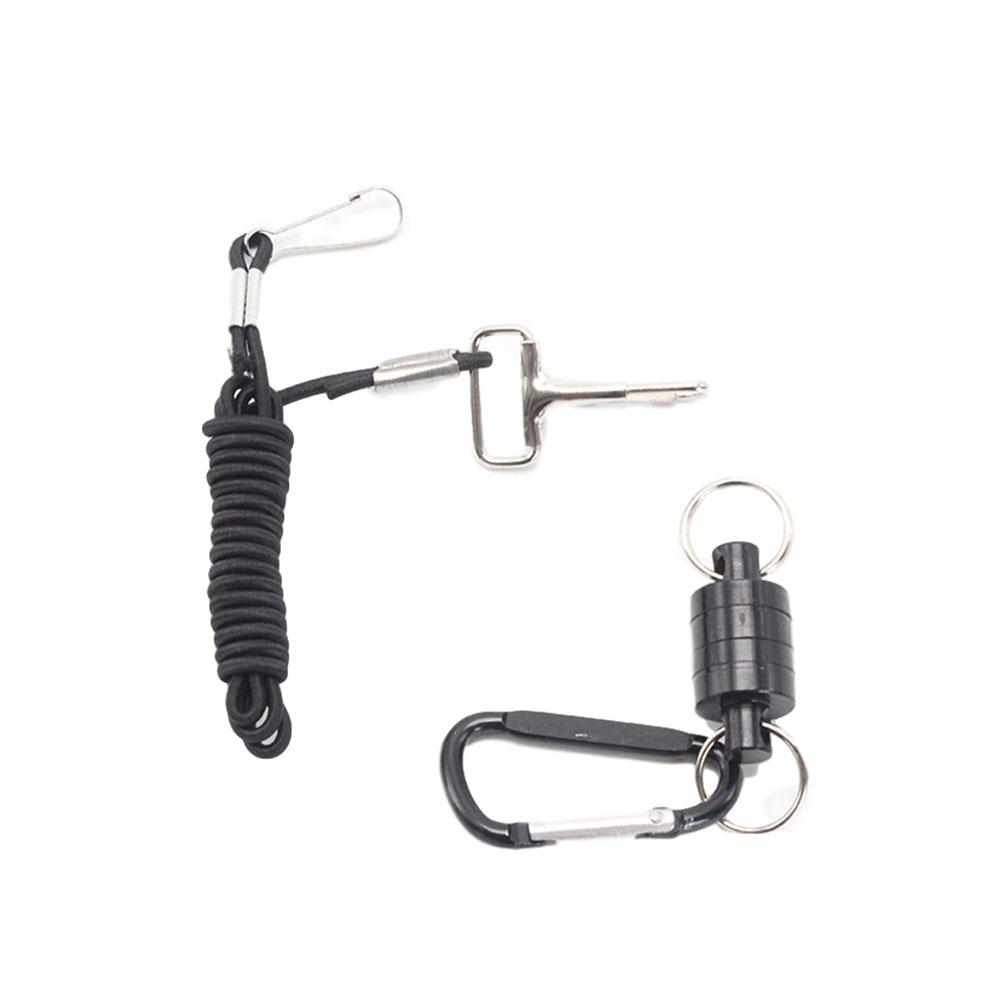 Starker magnetischer Karabiner, tragbar, Outdoor-Angeln, Bergsteigen, Auslöse-Lanyard