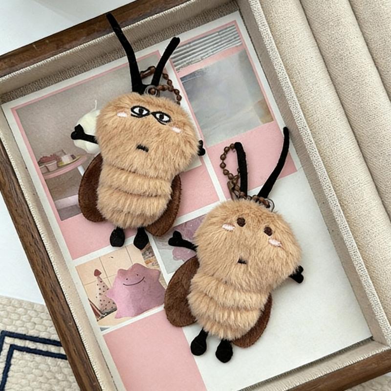 Cartoon Cockroach Plush Bag Charm Bag Pendant for Quick Decoration of Backpacks Purses or Luggage Amusing Design