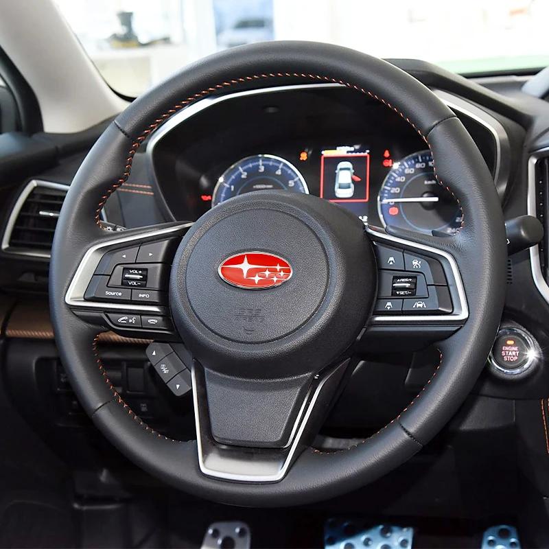58x28mm Metal ABS Car Sticker Steering Wheel Center Emblem Decoration for Subaru XV Forester Impreza Tribeca STI WRX BRZ Legacy WW111