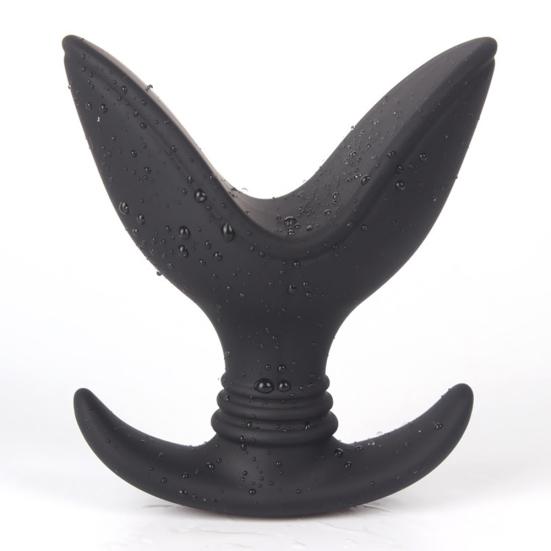 Silicone Anal Dilator Opening Butt Expander Speculum Anal Plug Unisex Sex Toy