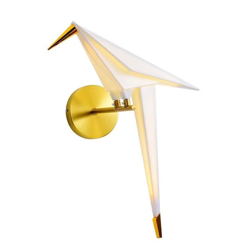 Parrot Wall Lamp Plastic Bird Sconce Light For Bedside Loft Bedroom Study Foyer Dining Room