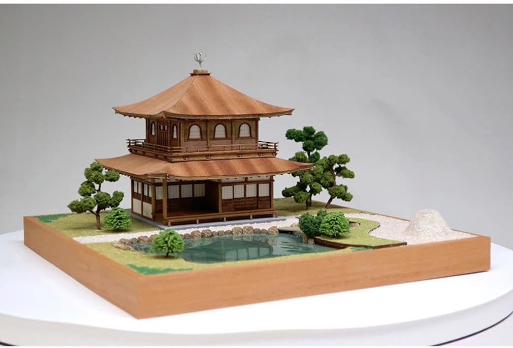 Woody Joe Temple Ginkakuji Wooden Model Assembly Kit 1/75 Jisho-ji (Building)