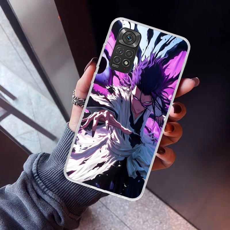 Aizen Sousuke Bleach Phone Case For Xiaomi Redmi Note 10 11 12 13 14 15 Pro Plus 11S 12S 14S 11T 11E 10S Soft TPU Back Cover Red