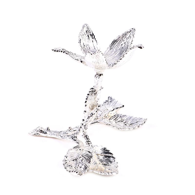 Ball Base Gold Sliver Tree Leaf Shape Metal Holder Sphere Stone Support