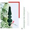 6pcs/Box DIY Crafts Painted Christmas Tree Ornament Plastic Christmas Gift