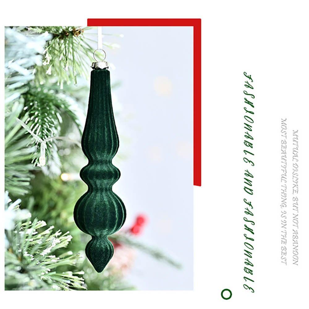 6pcs/Box DIY Crafts Painted Christmas Tree Ornament Plastic Christmas Gift