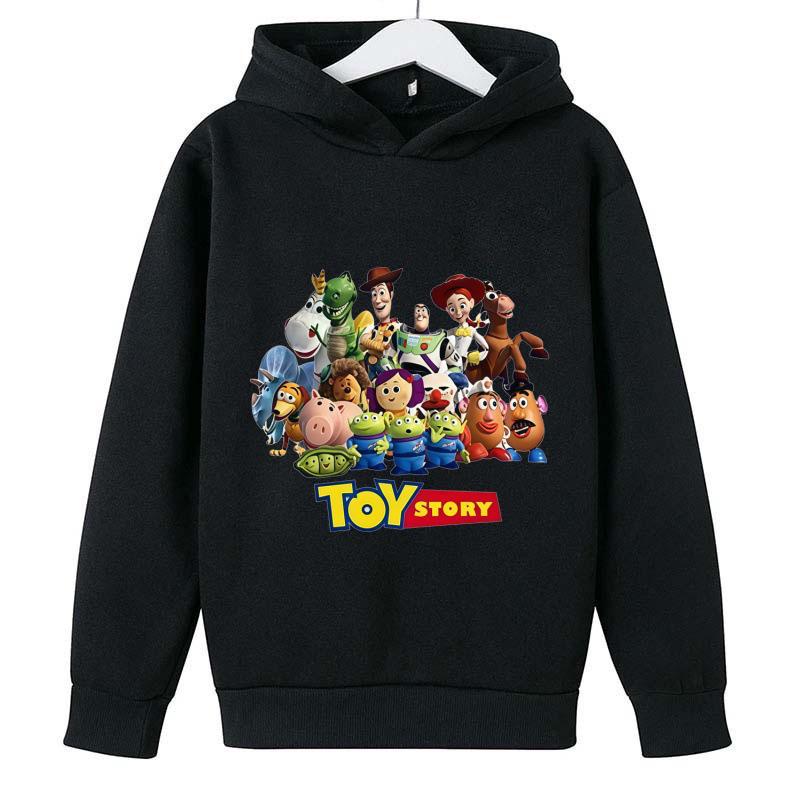 Adorable Toy Story Characters Light Purple Hoodie for Kids – Energetic Spring & Autumn Cartoon Jacket