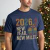 2026.2 New Year Running Shirt, Marathon Runner Tee, New Year New Miles Shirt, 26.2 Miles Marathon Gift, Retro Vintage Running Tee