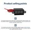 DC 3.0V-30.0V Digital Car Voltmeter Automotive Voltage Meter Waterproof 12V 24V Motorcycle Vehicle LED Display Voltage Tester