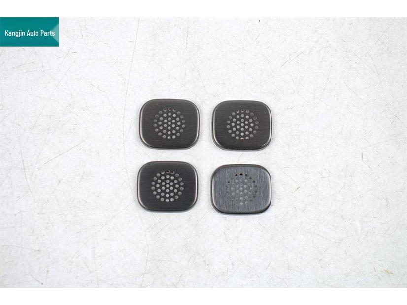 Black Titanium Stainless Steel Dustproof Speaker Cover for Front Pillar Air Vent - Fits 26 Nissan Altima Models