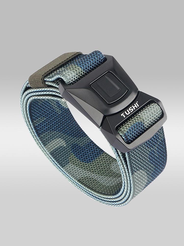 Men Belt Adjustable Length Multifunctional Wearproof Breathable Outdoor Sports Belt